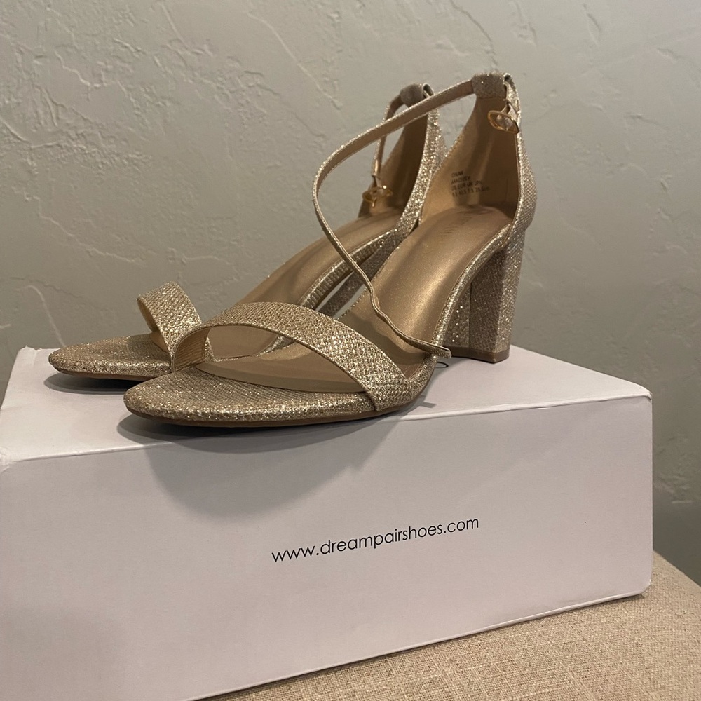 gold heels